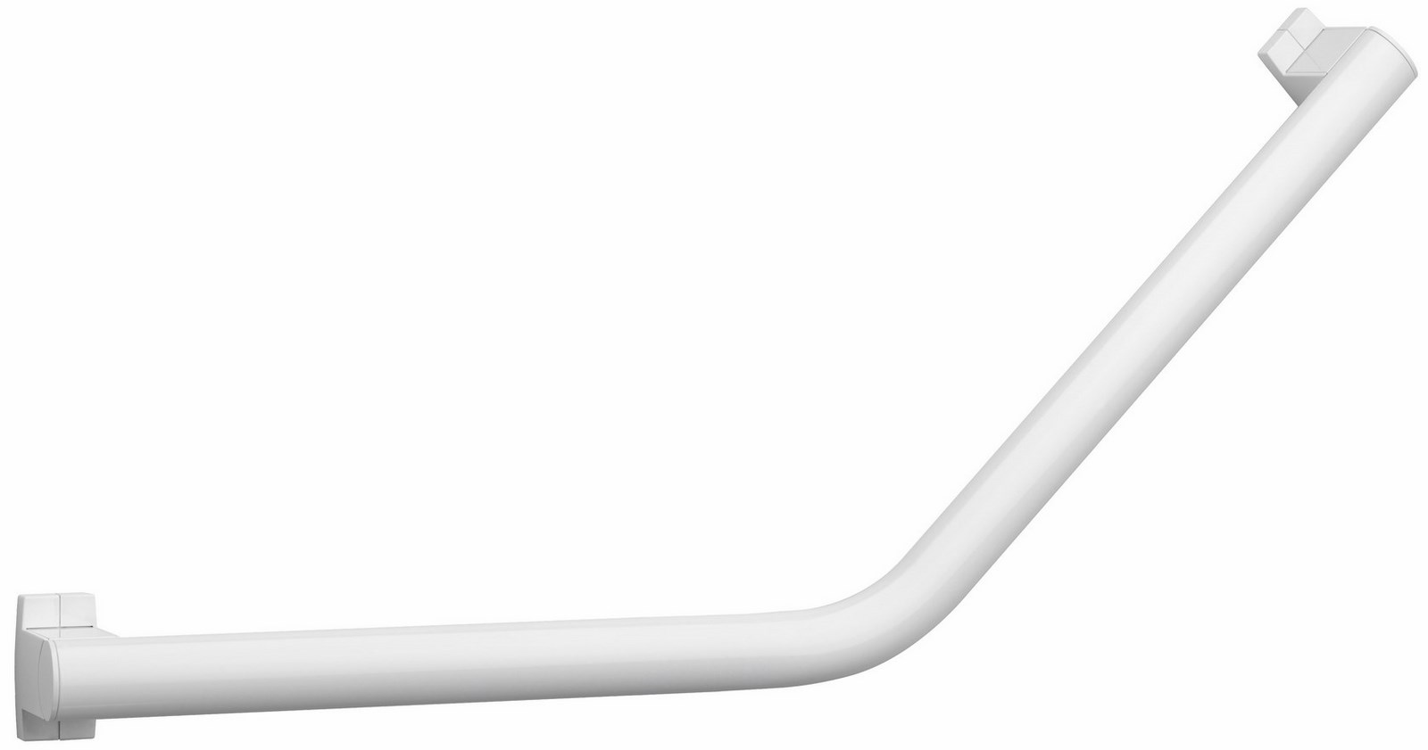Barre d'appui coudée 135° ARSIS - Finition : Blanc - Dimensions 400 x 400 mm