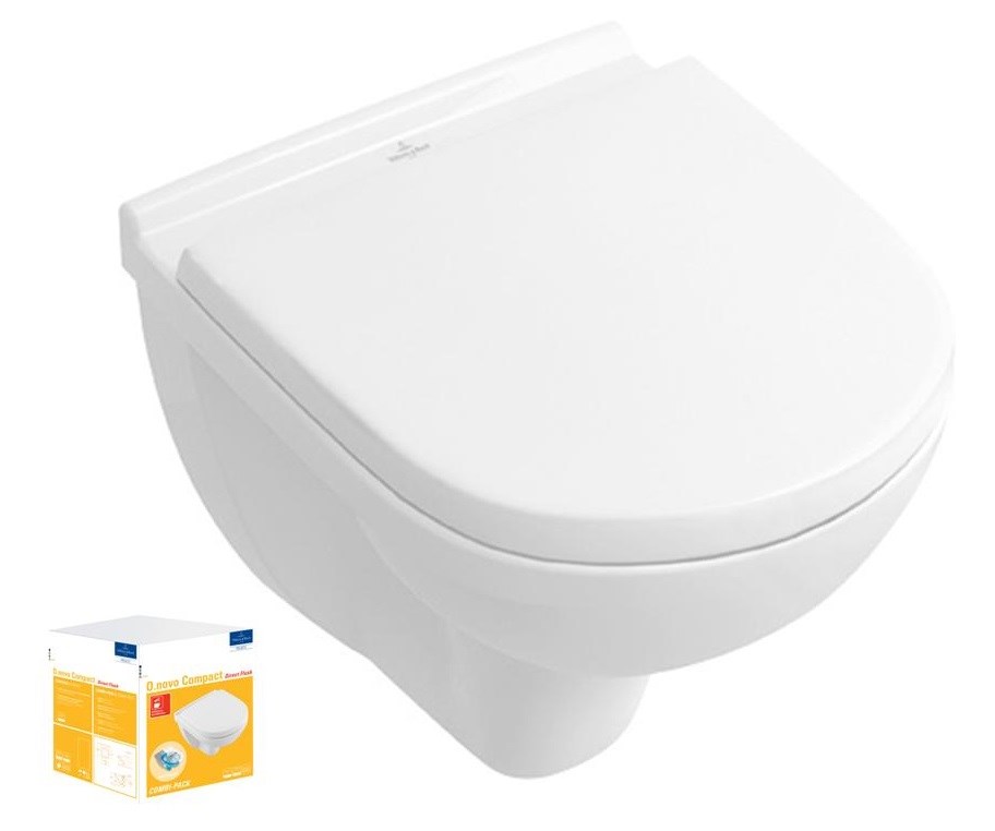 Combi Pack O.NOVO Direct Flush COMPACT - Couleur: blanc - Dimensions: 49 x 36 cm
