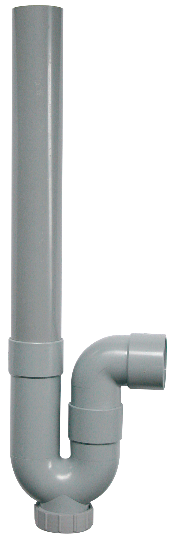 Syveco 1370002 Waschmaschinen-Siphon – PVC/ABS, M40, Vertikaler Ausgang, 405 Mm, Für 40 Mm Rohr