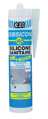 Silicone GEBSICONE W2 - Volume : 310 ml - Blanc