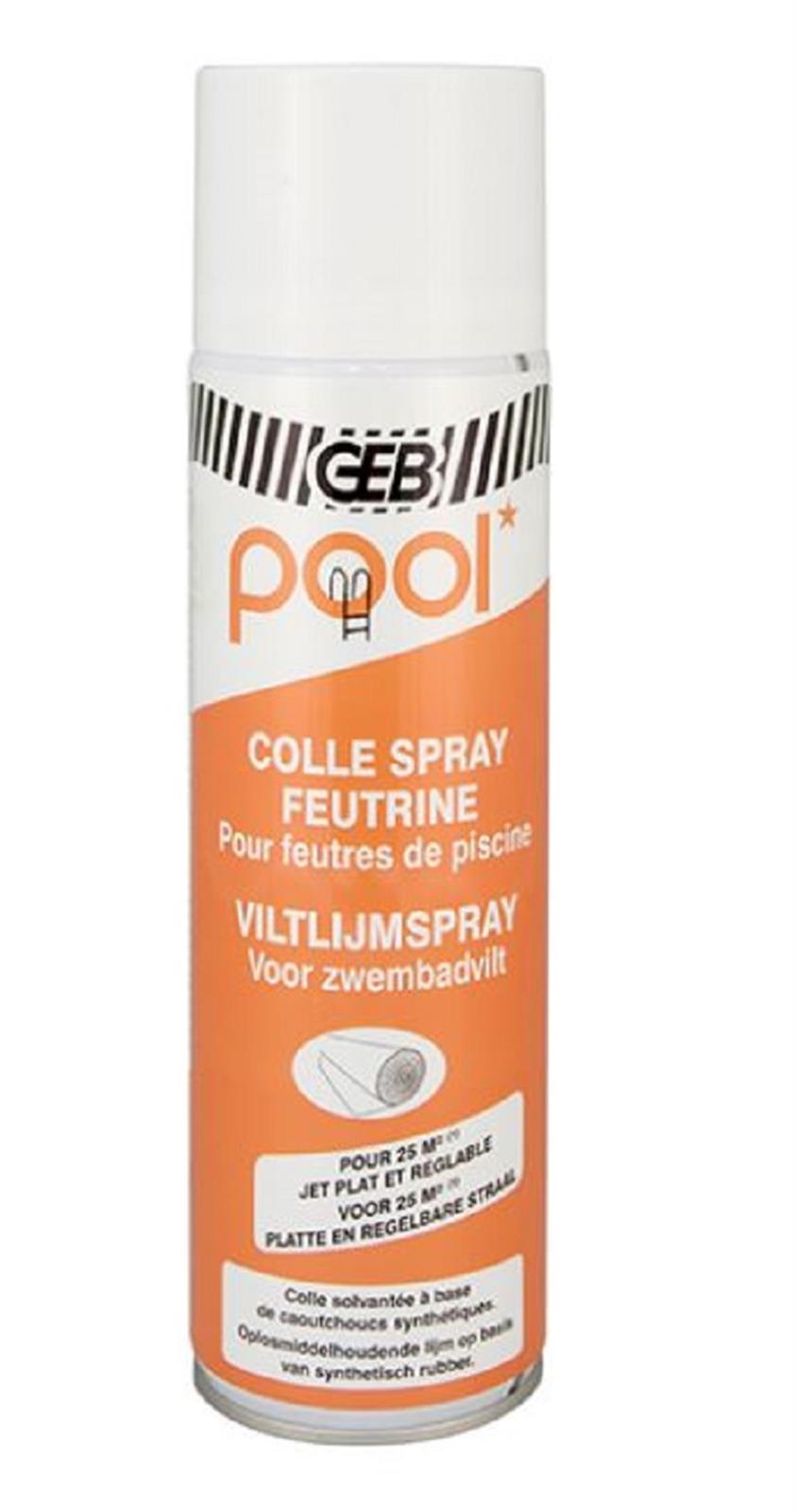 Pool colle spray feutrine (500 ml) - Pool colle feutrine aérosol 500 ml