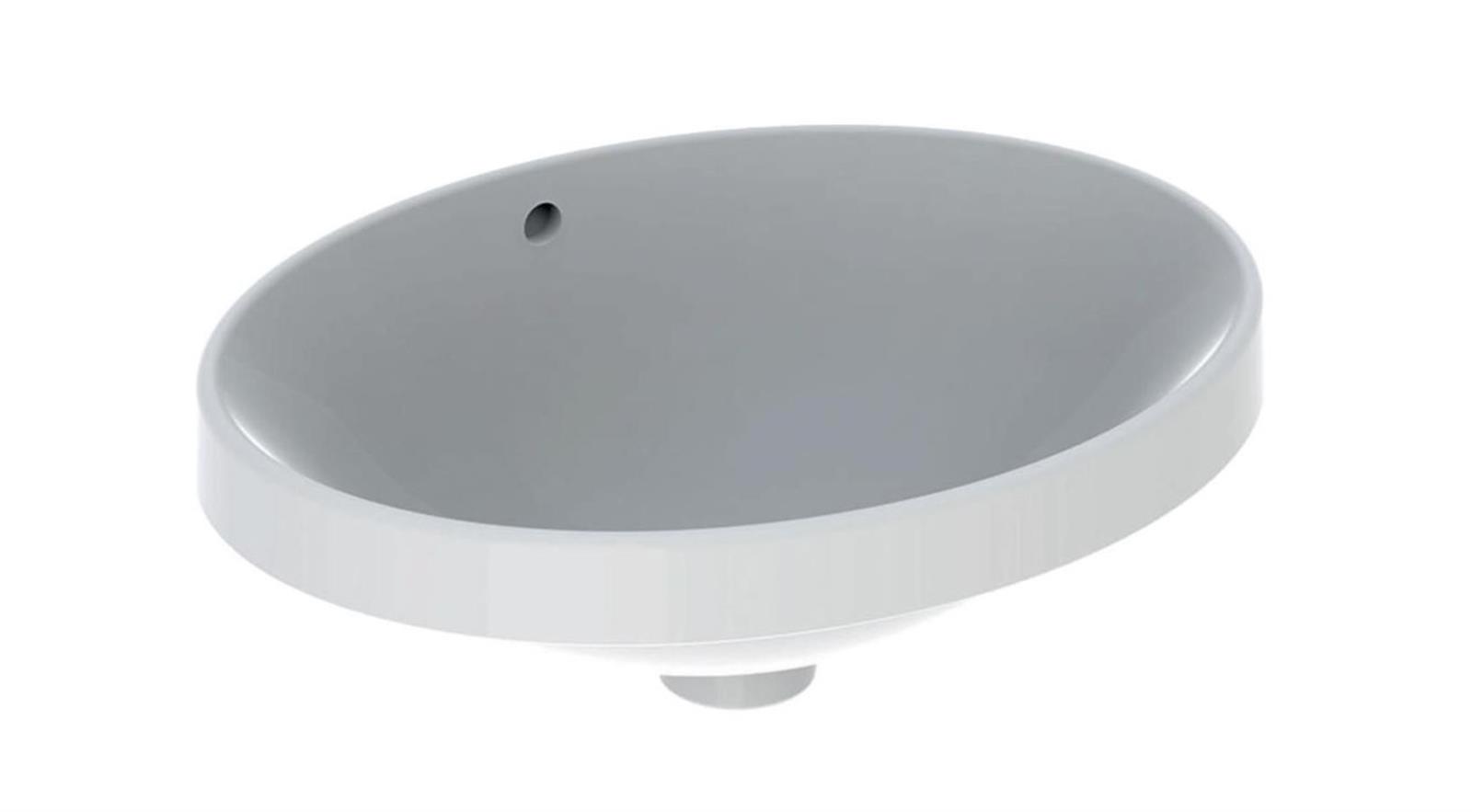 Vasque à encastrer - Coloris: blanche - Dimensions : 50 x40 cm - Ovale