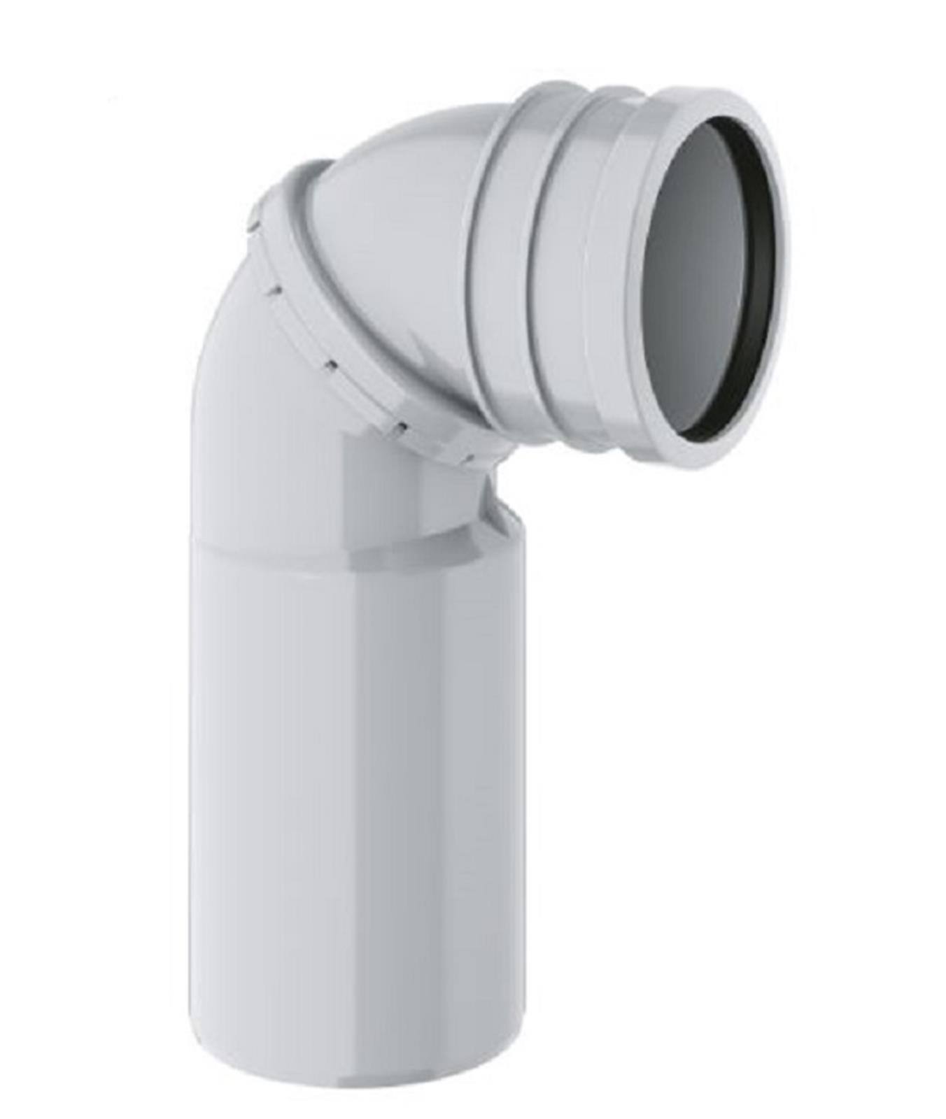 Rapid SL pipe d'évacuation WC orientable 90 ° - Accessoire pour WC bâti-support- Diamètre: 90 mm - B