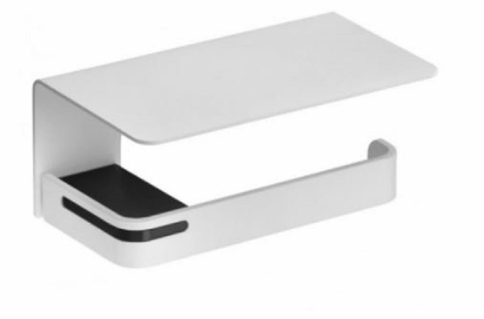 Distributeur+de+papier+avec+tablette-+ALUR+-+fabrication+Francaise+-+Blanc+mat+-+Dimensions:+175+x103+x+79+mm