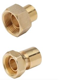 Autre photo du produit Raccord  droit 2 pices  joint plat gaz  braser sur cuivre