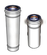 Autre photo du produit Conduit 80/125 ALU/PVC CONCENTRIQUE