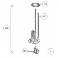 Autre photo du produit Kit lectrique 2200 W TC pour changeur annulaire (150 et 200 L)