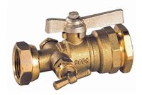 Autre photo du produit Vanne  sphre laiton - Modle 657 - crou tournant avec purge - Raccord DECA 
