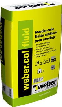 WEBER Mortier - colle pour carrelage (C2 ) - WEBER COLLE FLUIDE