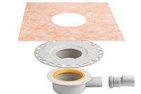 SCHLUTER Kit d'vacuation pour douche  l'italienne, sortie horizontale KERDI DRAIN