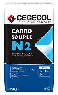 CEGECOL Mortier-colle pour carrelage (C2 ET) CARROSOUPLE N2