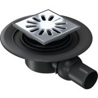 WEDI Siphon sortie horizontale DN 50  - Grill carr 