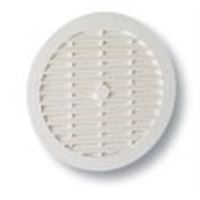 Photo du produit Grille d'aration plastique blanche pour tubes PVC, tuyaux, gaines 