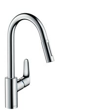 HANSGROHE Mitigeur vier haut avec douchette extractible et sBOX FOCUS