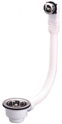 Photo du produit  Bonde manuelle  panier inox  84 mm pour vier  60