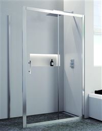 Sanitaire-distribution Porte coulissante cadre  2 panneaux DOMAO