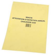 Photo du produit ATTESTATION D'ENTRETIEN