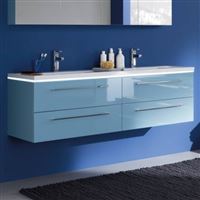 Photo du produit Meuble sous vasque 2 tiroirs (120 cm) -  Poign�es rapport�es - HALO 2