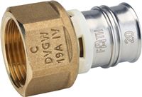 PB TUB Raccord femelle fixe XS pour tube multicouches