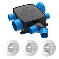 ATLANTIC CLIM VENTIL Kit Hygrocosy BC Flex + Kit piles Hygrocosy basse consommation Flex + T3 / T7 Hygro B avec 3 bouches