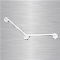 AKW Barre d’appui blanche haute rsistance lisse coude 135 Srie 11900