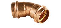 Sanitaire-distribution Press coude 45 cuivre  sertir gaz FF