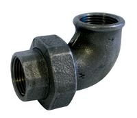 Sanitaire-distribution Coude union 90 fonte noire FF