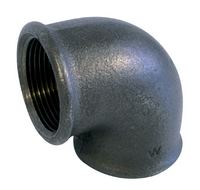 Sanitaire-distribution Coude  90 petit rayon Femelle-Femelle N90 Fonte Noire