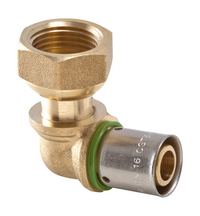 Photo du produit Coude crou tournant PER  sertir radial