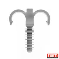Sanitaire-distribution Collier cheville RAMCLIP gris double