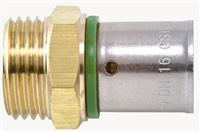 Sanitaire-distribution Raccord mle fixe  sertir radial