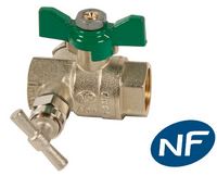 Photo du produit Vanne B.S.  purge FF manette papillon NF