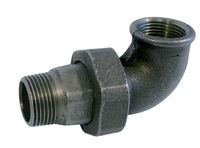 Sanitaire-distribution Coude union 90 fonte noire MF