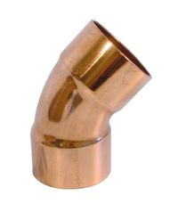 Sanitaire-distribution Coude 45  souder - Cuivre - Raccord Femelle/Femelle