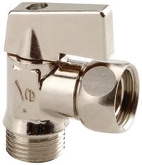 Photo du produit Robinet d'arrt wc 1/4 de tour querre chrom