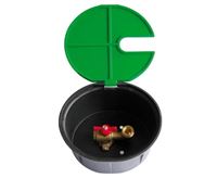 SFERACO Bouche d'arrosage plastique avec vanne querre laiton 4 MS 