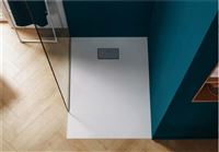 Photo du produit Receveur rectangulaire cramique blanc zro ressaut DOMAO