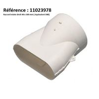 Photo du produit Raccord mixte pour conduit ⌀ 80 mm /⌀ 125 mm