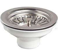 Photo du produit Bonde  panier en inox sans trop plein (diamtre 90 mm)