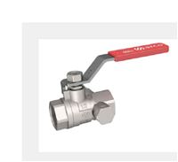 Photo du produit Vanne  sphre avec purge PN 30 F-F  Levier Manette rouge - Sena