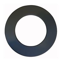 POUJOULAT Rosace pour lment droit de finition  130 - Noir