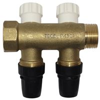 TECE Collecteur TECElogo laiton avec vanne