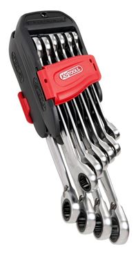 KS TOOLS Jeu de cls mixtes  cliquet rversible GEARplus sur support