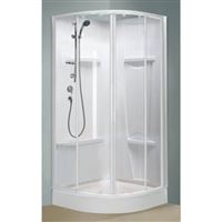 ALUTRADE Cabine de douche OCEANE 1/4 de cercle 