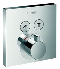 HANSGROHE Set de finition pour mitigeur thermostatique ShowerSelect E - 2 fonctions