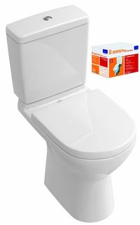 VILLEROY ET BOCH Combipack O.NOVO Plus avec DirectFlush WC  poser en cramique