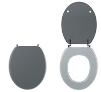 Photo du produit Abattant COLORS Anthracite/Gris Mat