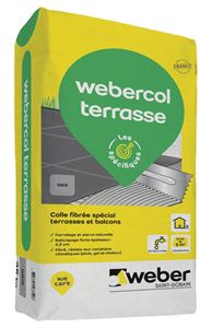 Autre photo du produit Mortier- colle pour carrelage (C2E) WEBER COL TERASSE