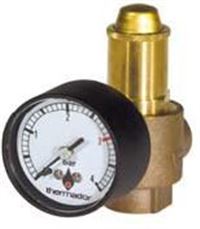 Autre photo du produit Soupape de suret bronze avec manomtre