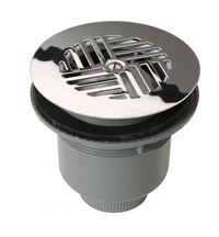 Autre photo du produit Bonde siphode PVC  grille Pour receveur avec orifice  90 mm